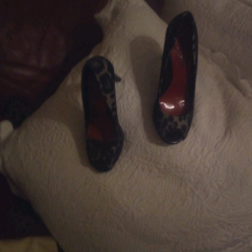 Animal print shoes
